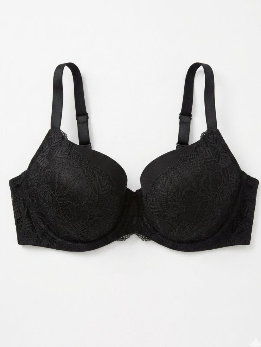 Auden Black Lace Underwire  Bra Plus Size 44D